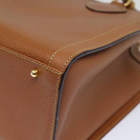 GUCCI Bamboo Hand Bag Leather Brown 002 1186 0260 Auth ep4831 - Picture 14 of 16